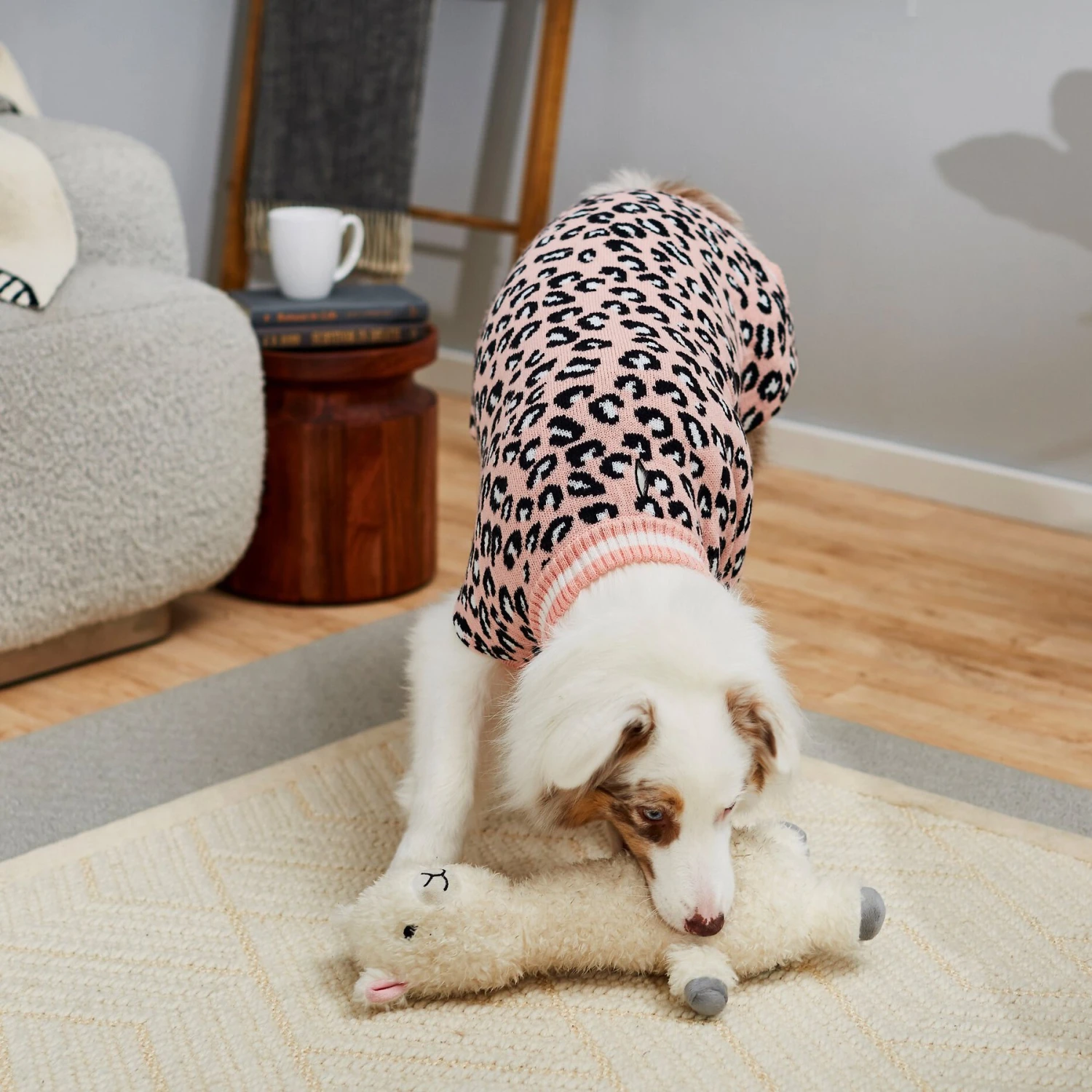 Frisco Leopard Print Dog & Cat Sweater 9 Frisco Leopard Print Dog & Cat Sweater - Image 7