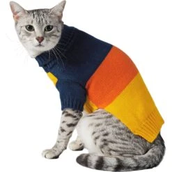 Frisco Colorblock Dog & Cat Turtleneck Sweater With Sleeves -Pet Supplies Discount Store 223819 PT2. AC SS1800 V1599481036