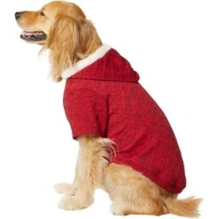 Frisco Textured Knit Dog & Cat Hoodie -Pet Supplies Discount Store 224233 PT2. AC SS1800 V1637685691
