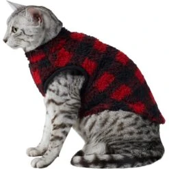 Frisco Ultra Lightweight Plaid Dog & Cat Fleece Vest -Pet Supplies Discount Store 224280 PT2. AC SS1800 V1599496583
