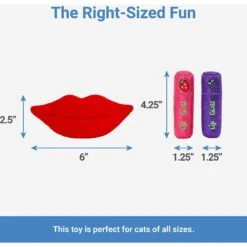Frisco Retro Lip Gloss Plush Cat Toy With Catnip, 3 Count -Pet Supplies Discount Store 230274 PT1. AC SS1800 V1599945384