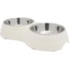 Frisco Stainless Steel Double Dog Bowls With Melamine Stand -Pet Supplies Discount Store 232092 MAIN. AC SS1800 V1605057108