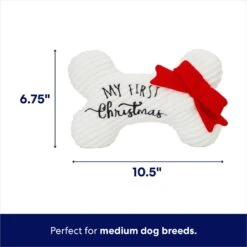 Frisco Holiday My First Christmas Bone Plush Squeaky Dog Toy 9 Frisco Holiday My First Christmas Bone Plush Squeaky Dog Toy -Pet Supplies Discount Store 233166 PT1. AC SS1800 V1695046816
