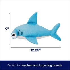 Frisco Hammerhead Shark Ballistic Nylon Plush Squeaky Dog Toy -Pet Supplies Discount Store 233593 PT1. AC SS1800 V1695748895