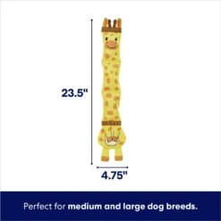 Frisco Giraffe Ballistic Nylon Stuffing-Free Squeaky Dog Toy -Pet Supplies Discount Store 233611 PT1. AC SS1800 V1695748359