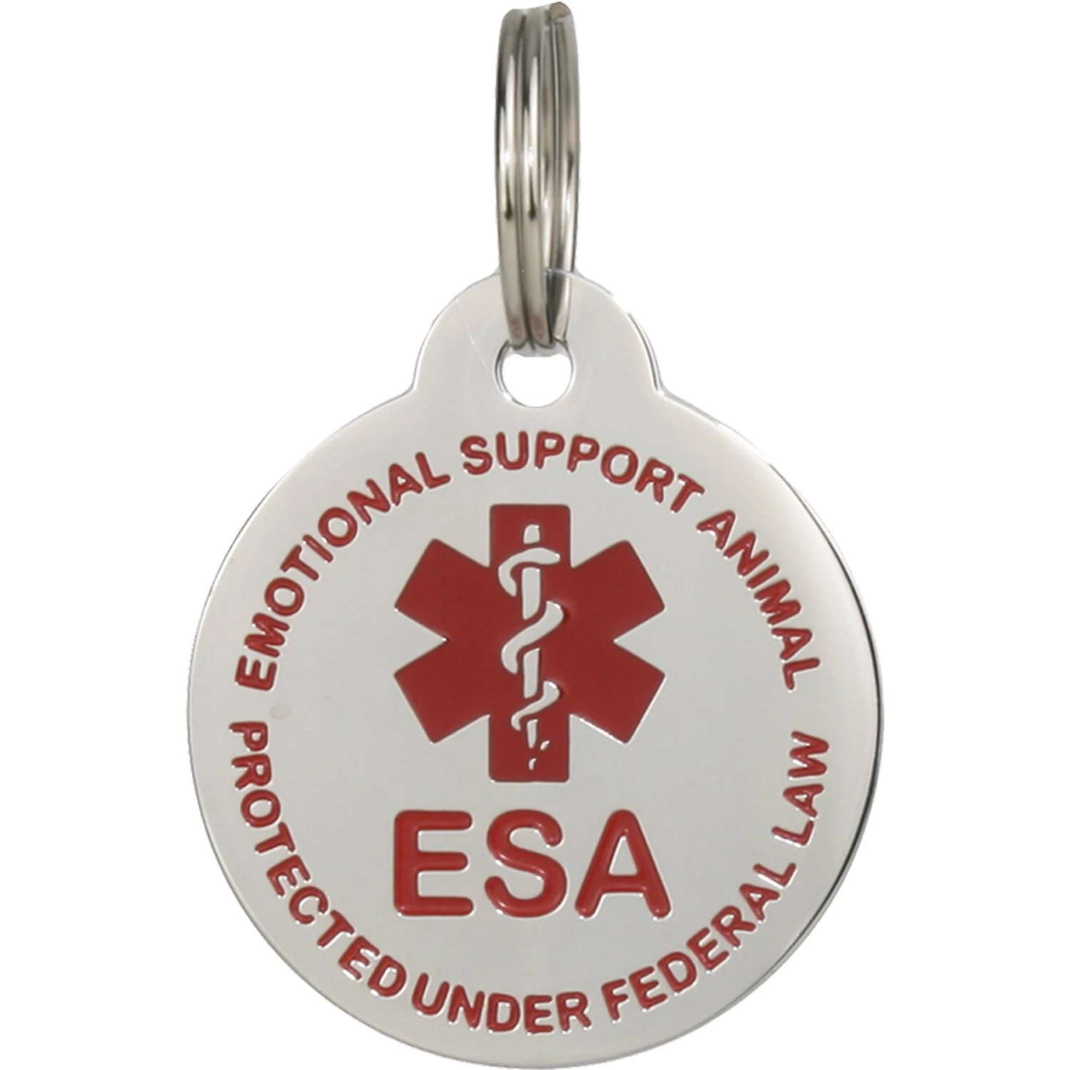 Frisco Emotional Support Animal Personalized Dog & Cat ID Tag, Round Shape 4 Frisco Emotional Support Animal Personalized Dog & Cat ID Tag, Round Shape - Image 2