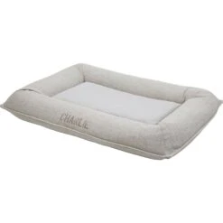 Frisco Orthopedic Personalized Bolster Dog Bed W/Removable Cover, Light Gray -Pet Supplies Discount Store 234952 PT3. AC SS1800 V1600207355
