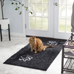 Frisco Microfiber Chenille Paw Print Doormat Runner -Pet Supplies Discount Store 235889 PT4. AC SS1800 V1606833824