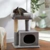 Frisco 24.8-in Faux Fur Cat Tree & Condo -Pet Supplies Discount Store 236544 MAIN. AC SS1800 V1637693529