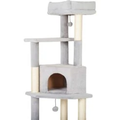 Frisco 80-in Faux Fur Cat Tree & Condo -Pet Supplies Discount Store 236556 PT4. AC SS1800 V1637694124
