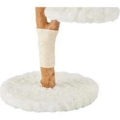 Frisco Natural Wood Modern Cat Tree With Toy, Ivory, Medium -Pet Supplies Discount Store 236561 PT5. AC SS1800 V1615988825