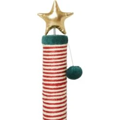 Frisco Holiday 29.5-in Candy Cane Sisal Cat Scratching Post With Toy -Pet Supplies Discount Store 236565 PT4. AC SS1800 V1601331360