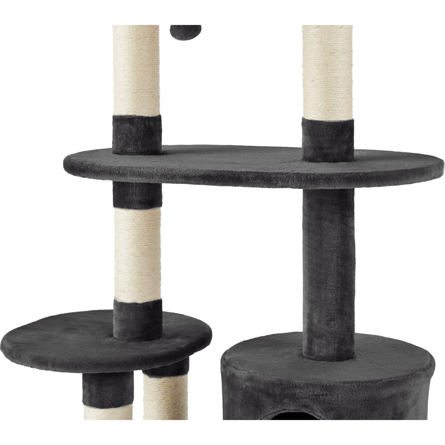 Frisco 48.25-in Heavy Duty Faux Fur Cat Tree & Condo 7 Frisco 48.25-in Heavy Duty Faux Fur Cat Tree & Condo - Image 5