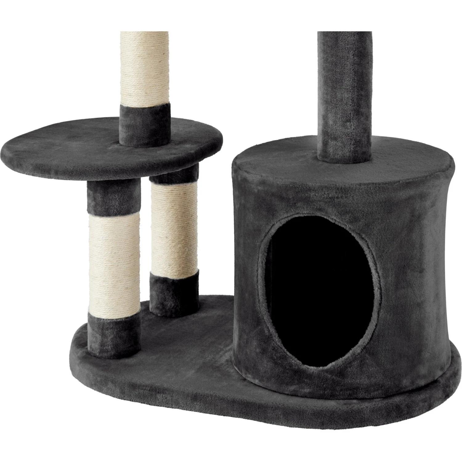 Frisco 48.25-in Heavy Duty Faux Fur Cat Tree & Condo 8 Frisco 48.25-in Heavy Duty Faux Fur Cat Tree & Condo - Image 6