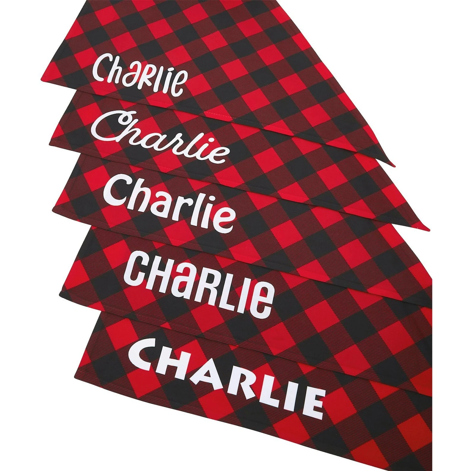 Frisco Buffalo Plaid Printed Personalized Dog & Cat Bandana 7 Frisco Buffalo Plaid Printed Personalized Dog & Cat Bandana - Image 5
