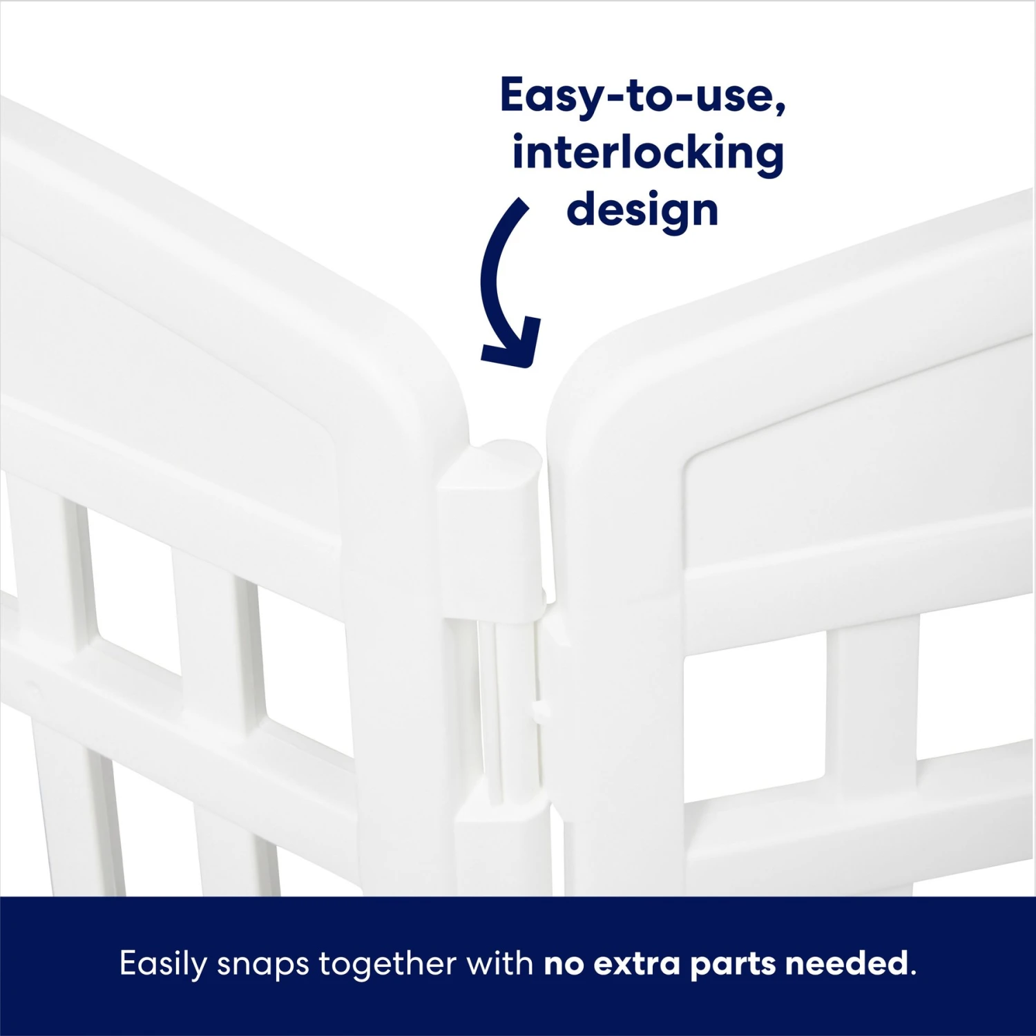 Frisco 8-Panel Plastic Exercise Dog Playpen 7 Frisco 8-Panel Plastic Exercise Dog Playpen - Image 5