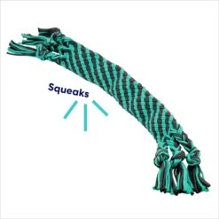 Frisco Flat Teal & Gray Braided Rope Squeaky Fetch Dog Toy 9 Frisco Flat Teal & Gray Braided Rope Squeaky Fetch Dog Toy -Pet Supplies Discount Store 242127 PT2. AC SS1800 V1695748438