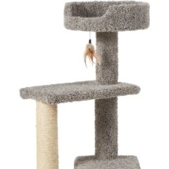 Frisco 41.5-in Real Carpet Wooden Cat Tree -Pet Supplies Discount Store 244527 PT4. AC SS1800 V1603204601