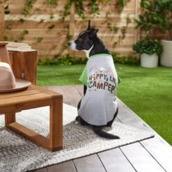 Frisco Happy Lil' Camper Dog & Cat T-Shirt -Pet Supplies Discount Store 248789 PT7. AC SS1800 V1613670226