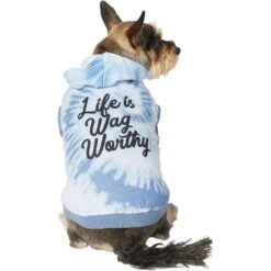 Frisco Life Is Wag Worthy Tiedye Print Dog & Cat Hoodie