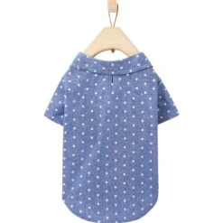 Frisco Polka Dot Chambray Dog & Cat Button Up Shirt -Pet Supplies Discount Store 249162 PT4. AC SS1800 V1624607854