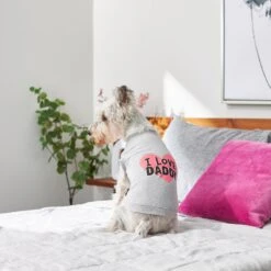 Frisco I Love Daddy Dog & Cat T-Shirt, Gray -Pet Supplies Discount Store 249263 PT7. AC SS1800 V1614284197