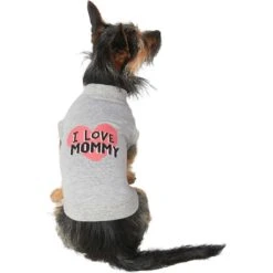 Frisco I Love Mommy Dog & Cat T-Shirt, Gray -Pet Supplies Discount Store 249278 PT2. AC SS1800 V1624600070