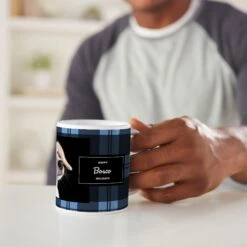 Frisco Plaid Personalized Coffee Mug -Pet Supplies Discount Store 249335 PT3. AC SS1800 V1608353250