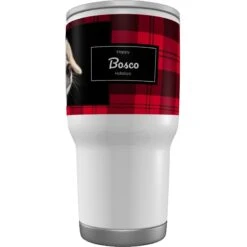 Frisco Double Walled Red Plaid Personalized Tumbler, 30-oz Cup -Pet Supplies Discount Store 249346 PT4. AC SS1800 V1602038767