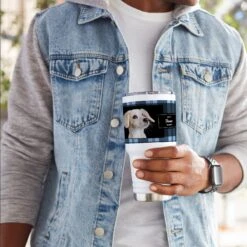 Frisco Double Walled Red Plaid Personalized Tumbler, 30-oz Cup -Pet Supplies Discount Store 249346 PT6. AC SS1800 V1608347849