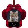 Frisco Plaid Paw Shape Metal Personalized Dog & Cat Holiday Ornament -Pet Supplies Discount Store 249363 MAIN. AC SS1800 V1631739080