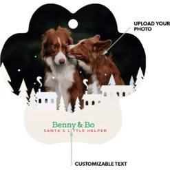 Frisco Winter Town Paw Shape Metal Personalized Dog & Cat Holiday Ornament -Pet Supplies Discount Store 249379 PT1. AC SS1800 V1602638805