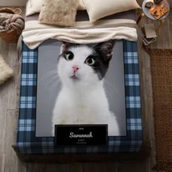 Frisco Plaid Sherpa Fleece Personalized Blanket, 60" X 80" -Pet Supplies Discount Store 249435 PT4. AC SS1800 V1610769585