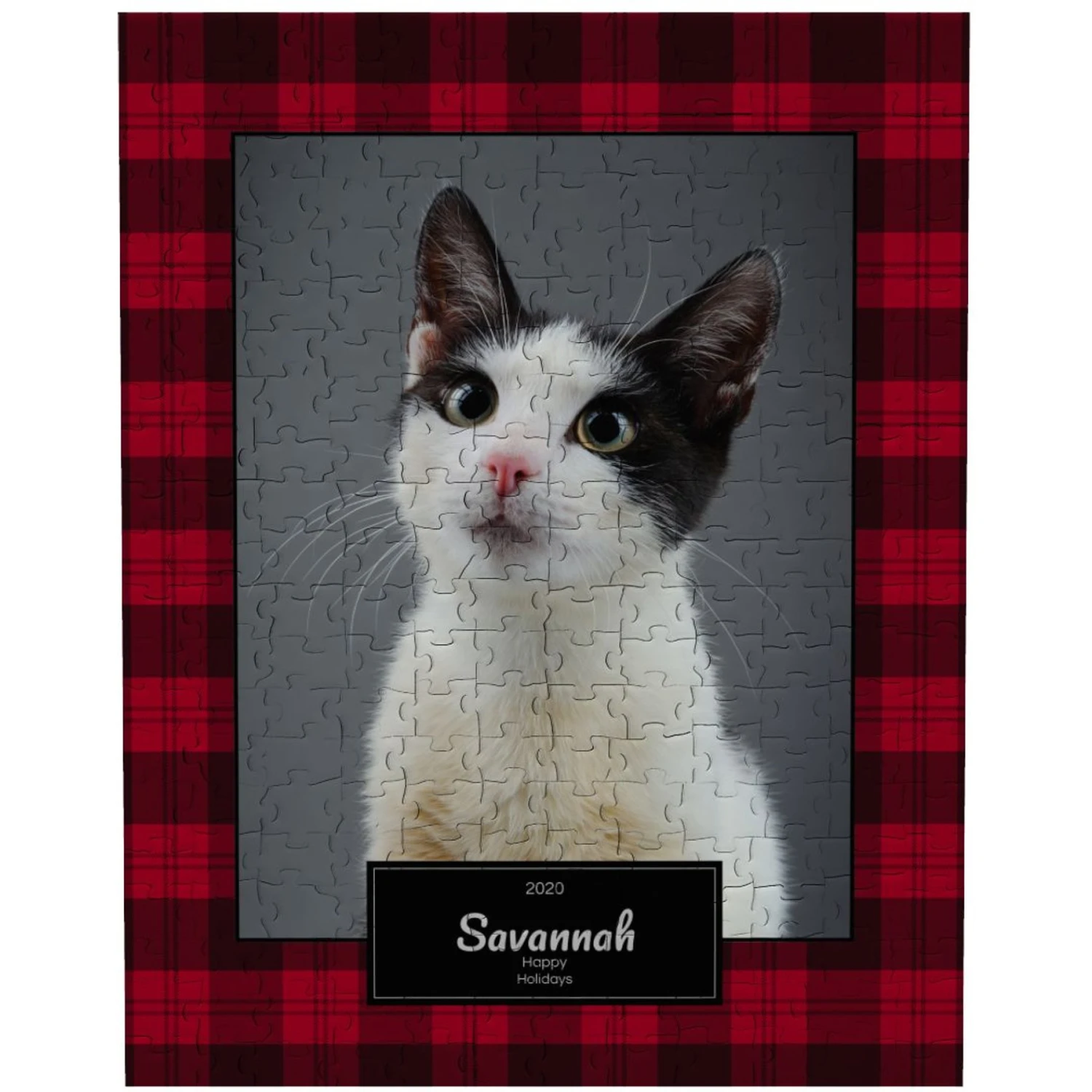 Frisco Personalized Plaid Photo Puzzle 3 Frisco Personalized Plaid Photo Puzzle