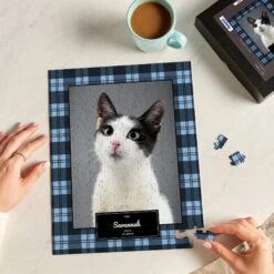 Frisco Personalized Plaid Photo Puzzle 9 Frisco Personalized Plaid Photo Puzzle -Pet Supplies Discount Store 249437 PT3. AC SS1800 V1610763992