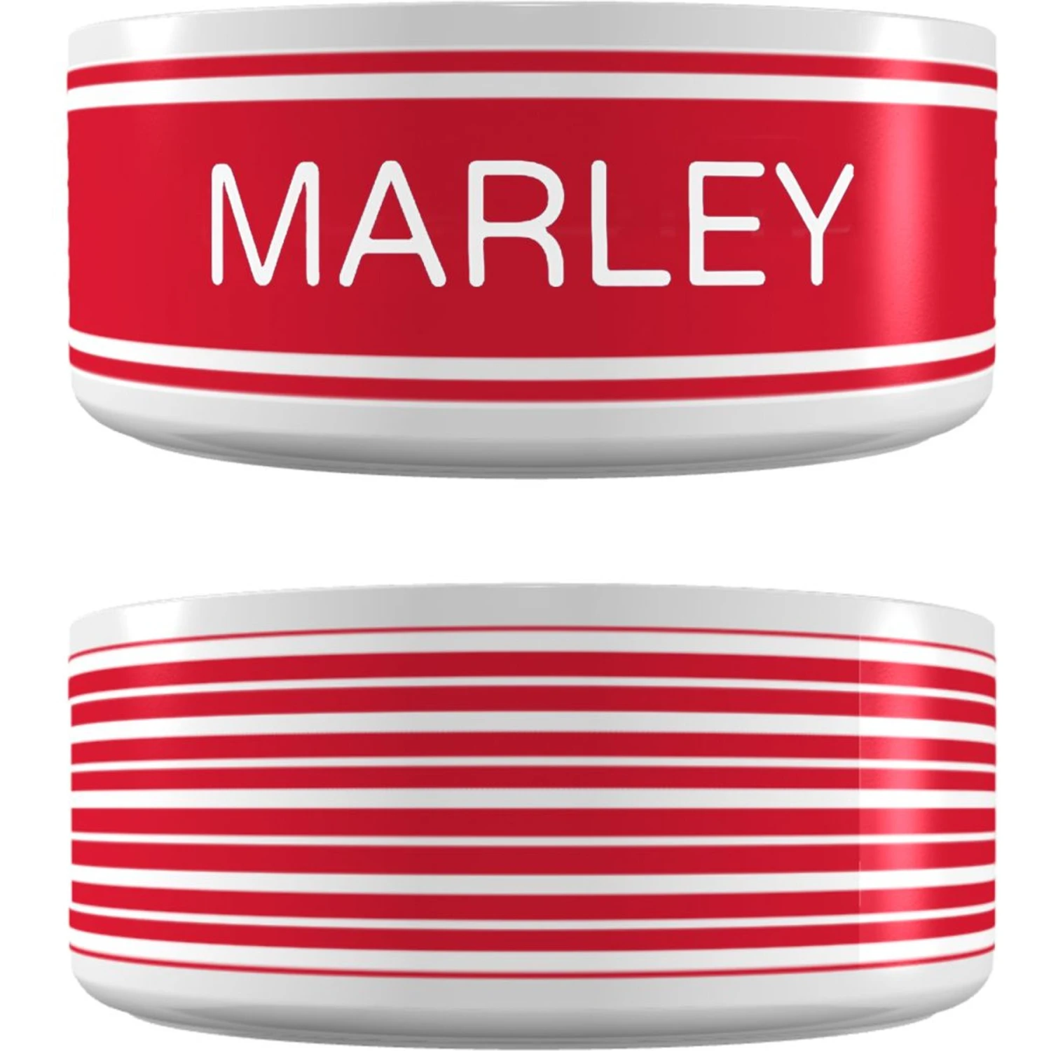 Frisco Preppy Stripes Ceramic Personalized Dog Bowl 2 Frisco Preppy Stripes Ceramic Personalized Dog Bowl