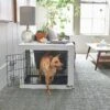 Frisco Double Door Furniture Style Dog Crate, White -Pet Supplies Discount Store 253029 MAIN. AC SS1800 V1617644289