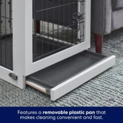 Frisco Double Door Furniture Style Dog Crate, White -Pet Supplies Discount Store 253029 PT4. AC SS1800 V1617644245