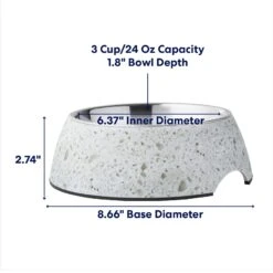 Frisco Quartz Design Stainless Steel Dog & Cat Bowl 12 Frisco Quartz Design Stainless Steel Dog & Cat Bowl -Pet Supplies Discount Store 253044 PT1. AC SS1800 V1692728248