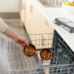 Frisco Copper Stainless Steel Double Dog & Cat Bowls With Black Marble Stand -Pet Supplies Discount Store 253058 PT7. AC SS1800 V1616595501