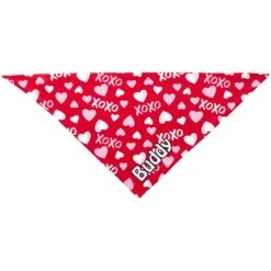 Frisco XOXO Hearts Personalized Dog & Cat Bandana -Pet Supplies Discount Store 254203 PT2. AC SS1800 V1632494772