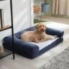Frisco Faux Felt Orthopedic Sofa Bolster Dog Bed W/Removable Cover -Pet Supplies Discount Store 255183 MAIN. AC SS1800 V1651777947