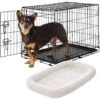 Frisco Fold & Carry Single Door Collapsible Wire Dog Crate & Frisco Quilted Dog Crate Mat -Pet Supplies Discount Store 255493 MAIN. AC SS1800 V1603545084