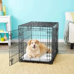 Frisco Heavy Duty Fold & Carry Double Door Collapsible Wire Dog Crate & Frisco Wire Dog & Small Pet Exercise Pen With Step-Through Door -Pet Supplies Discount Store 255537 PT2. AC SS1800 V1603646531