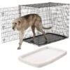 Frisco Heavy Duty Single Door Wire Dog Crate & Frisco Quilted Dog Crate Mat -Pet Supplies Discount Store 255633 MAIN. AC SS1800 V1604147197