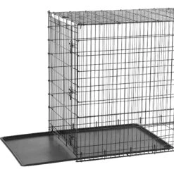 Frisco Heavy Duty Single Door Wire Dog Crate & Frisco Quilted Dog Crate Mat -Pet Supplies Discount Store 255633 PT1. AC SS1800 V1604147195