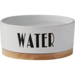 Frisco Ceramic Water Dog & Cat Bowl With Wood Base 8 Frisco Ceramic Water Dog & Cat Bowl With Wood Base -Pet Supplies Discount Store 256047 PT4. AC SS1800 V1615310854