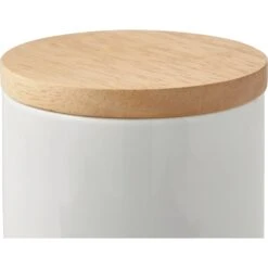 Frisco Ceramic Treat Jar With Wood Lid -Pet Supplies Discount Store 256050 PT4. AC SS1800 V1616506588