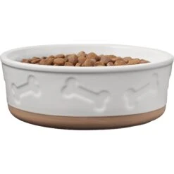 Frisco Bones Non-skid Ceramic Dog & Cat Bowl -Pet Supplies Discount Store 256074 PT3. AC SS1800 V1615313594