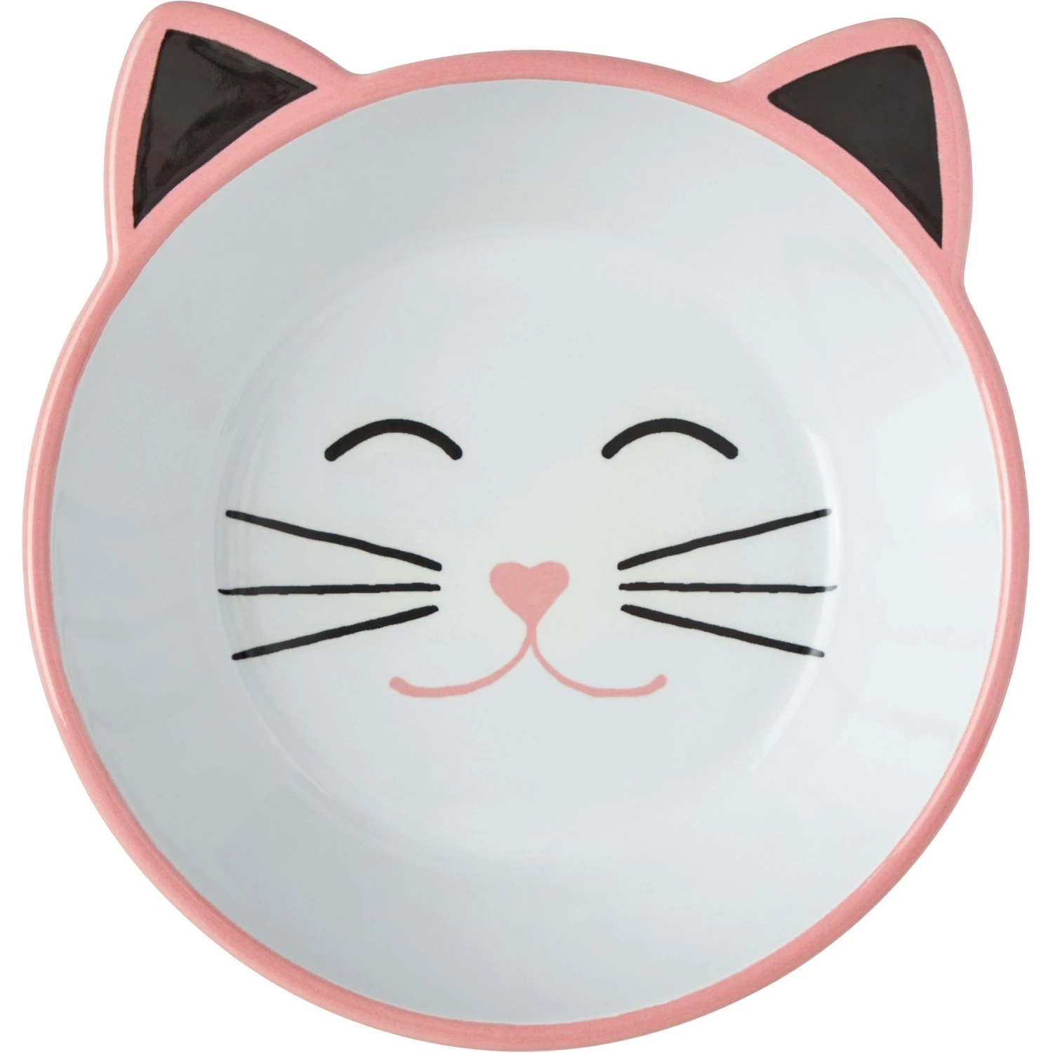 Frisco Cat Face Non-skid Ceramic Cat Bowl, Pink 3 Frisco Cat Face Non-skid Ceramic Cat Bowl, Pink